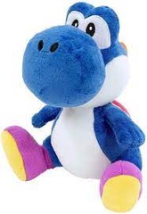 Little Buddy Super Mario All Star Yoshi - Dark Blue Yoshi Plush, 7